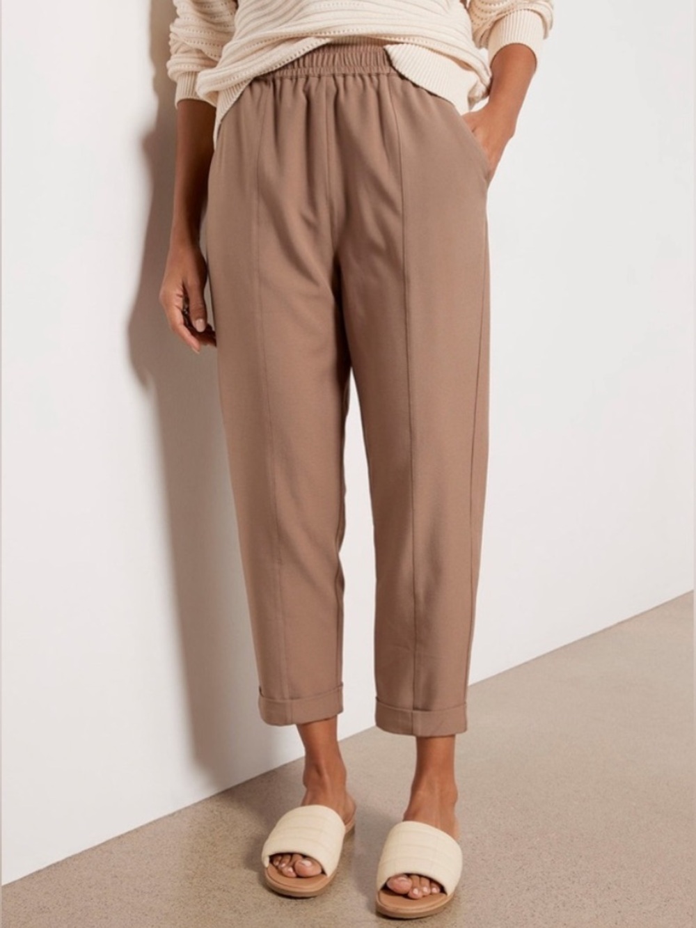 Varley Stretch Twill Cypress Turn Up Pant Size Small